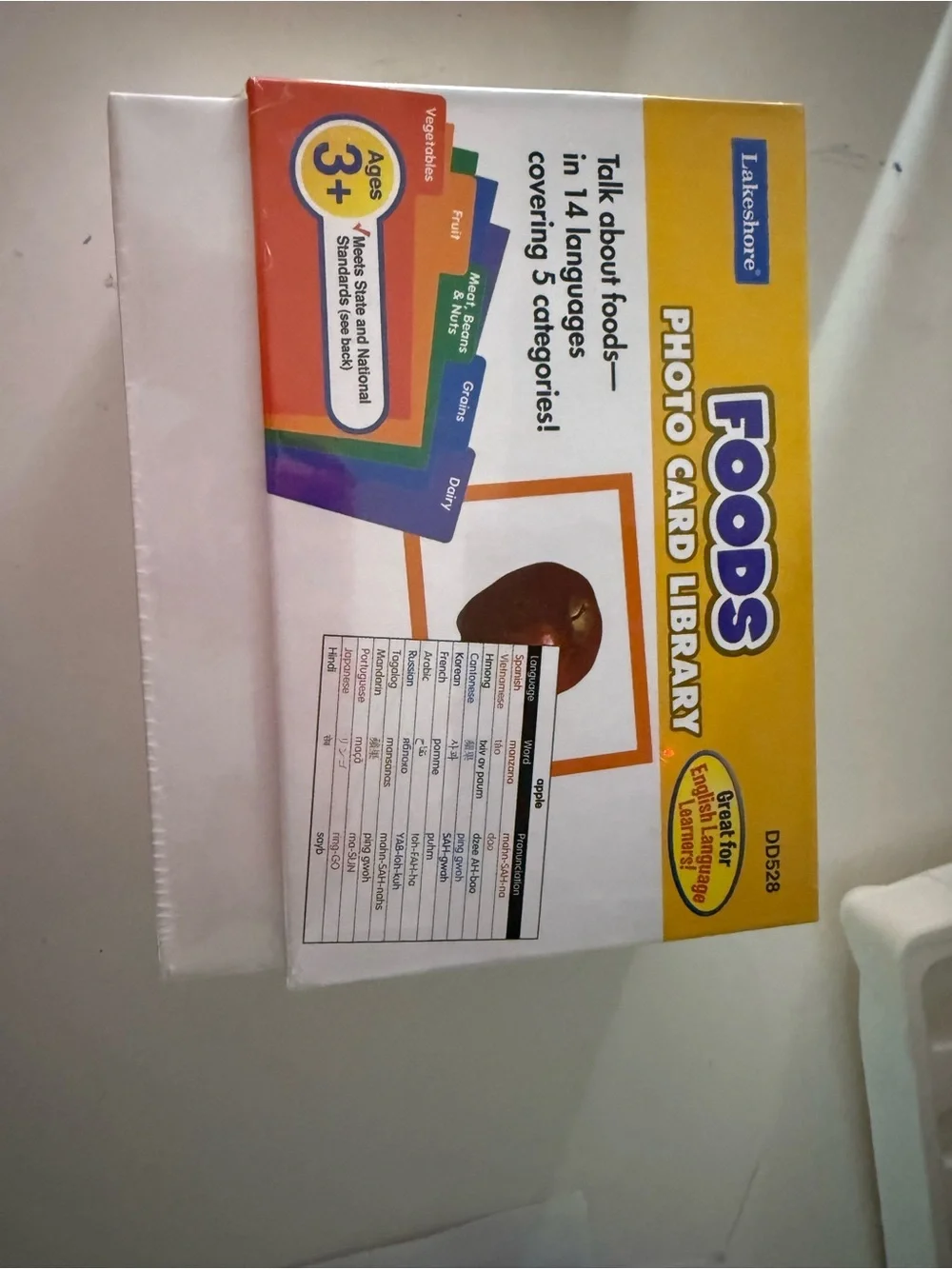 New Lakeshore Foods Photo Card Library  great for English learners